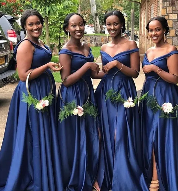 Graduación Vestidos De Fiesta Color Azul Royal Vestido De Dama De