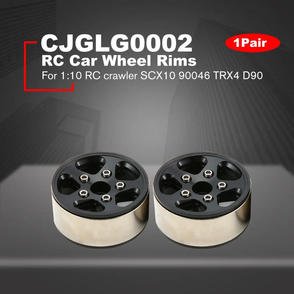 1 пара/2 пары сплав 1,9 ЧПУ Beadlock колеса диски для 1/10 RC Гусеничный осевой SCX10 SCX10 II 90046 Traxxas TRX4 D90 CJGLG0002