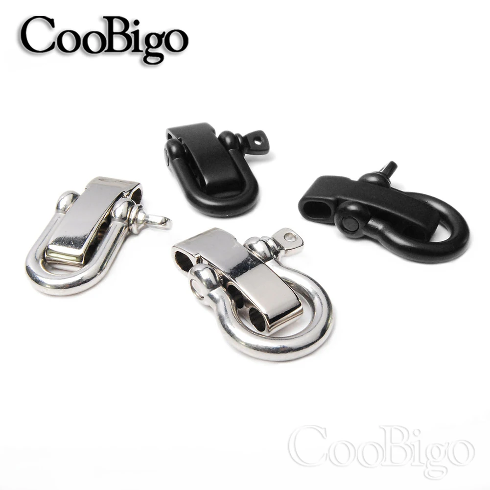 550 Paracord Buckles 10-Pack Black Paracord Bracelet Buckles