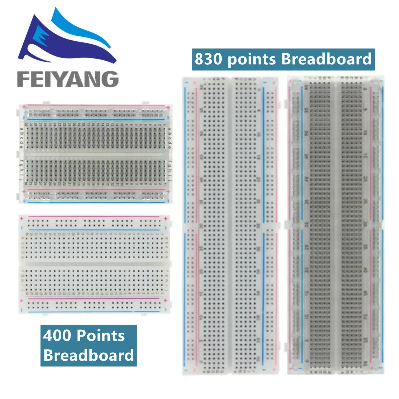 400/830 точек макетная плата 830 MB-102 без пайки PCB тестовая 400 отверстий MB102 Разработка