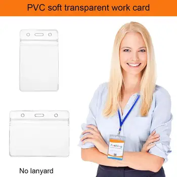 

10pcs Soft PVC Transparent Work Card Protector Cover Photocard Holder Plastic Work Card Cover Holder