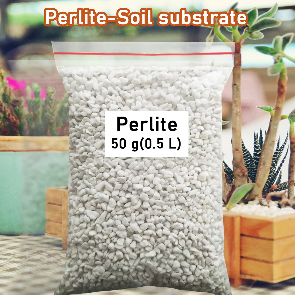 50g (0.5L) Perlite Pellet Configure Nutrient Soil Plant Nursery Breathable Loose Soil Substrate For Garden Bonsai