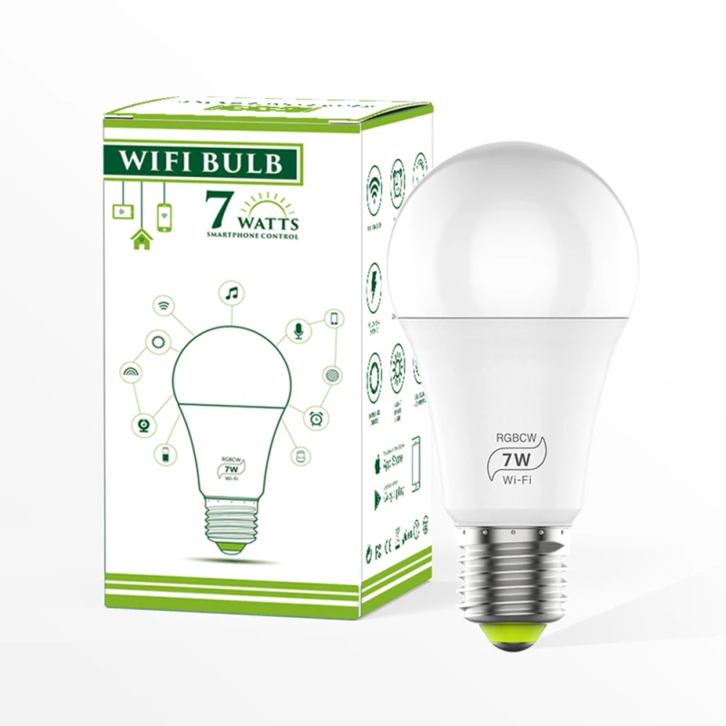 1/3 шт. Smart WiFi светильник Шарообразная светодиойдная лампа 4,5/7/11 Вт RGB/RGBW E27 Wake-Up теплые светильник s работать с Alexa Google Home рождественскую тематику, раздел-светильник s
