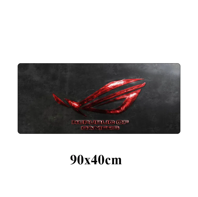 300x800x3mm Мода 90x40 см большой ASUS игровой коврик для мыши Республика геймеров клавиатура с запирающимся краем резиновый ноутбук Настольный коврик - Цвет: 300x800x3mm