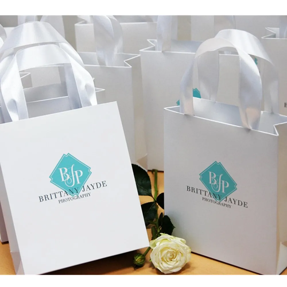 Personalized Gift Bags With Your Logo Elegant Gift Or Favor Bag With