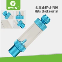 WYING Check Valve-Regulator Diffuser Reactor Single-Head or Dual-Head Aquarium CO2 Bubble Counter Air Pump Accessories