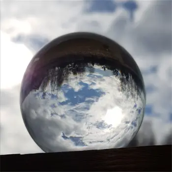 

60cm/70cm/80cm Clear Glass Ball Feng Shui Photography Crystal Ball Room Decoration Home Decor Gift Crafts Balls Gift
