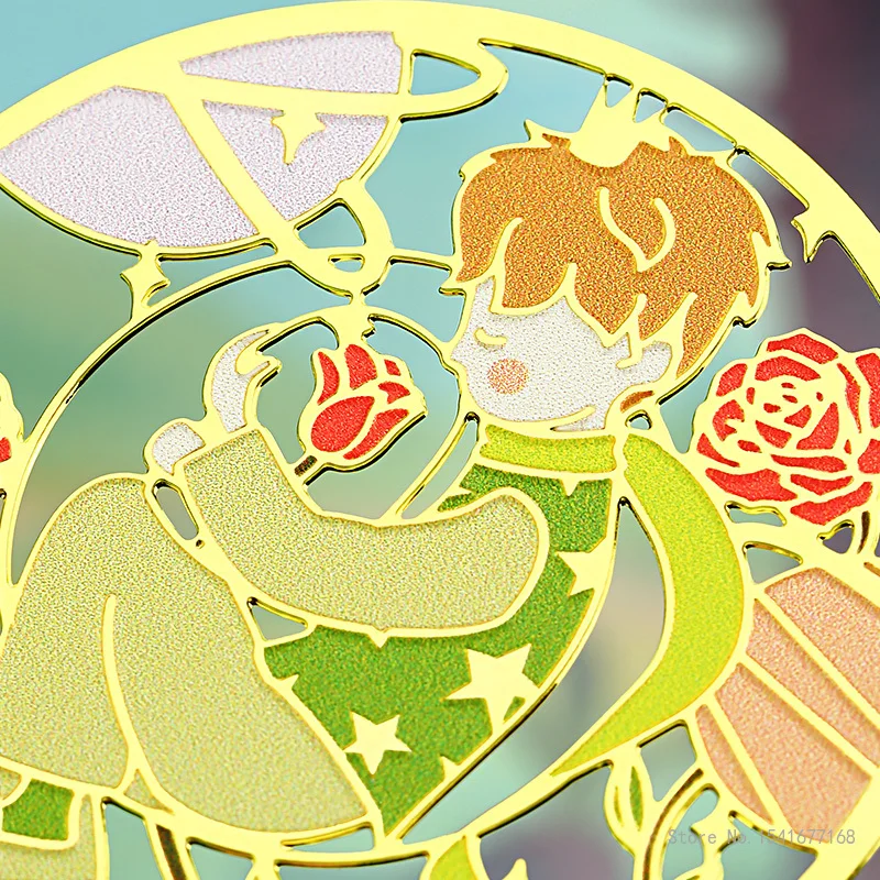 The Little Prince Chinese Style Forbidden City Cultural and Creative Group Fan Bookmarks Send Friends Souvenirs, Home Decoration