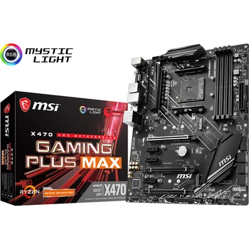 

MSI X470 GAMING PLUS MAX gaming board computer motherboard supports 3700X/3600/2600X/2600 CPU (AMD X470/Socket AM4)