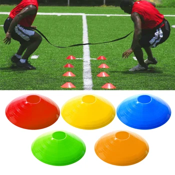 

10pcs Soccer Training Obstacle Round Cones Marker Discs Sports Equipment for Fitness Agility Training