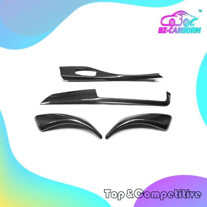 

Auto Styling Add On Type Gloss Black Real Carbon Fiber Interior Trim 18-19 For 2 Series F22 F23 2 Door 4Pcs Left Hand Drive Only