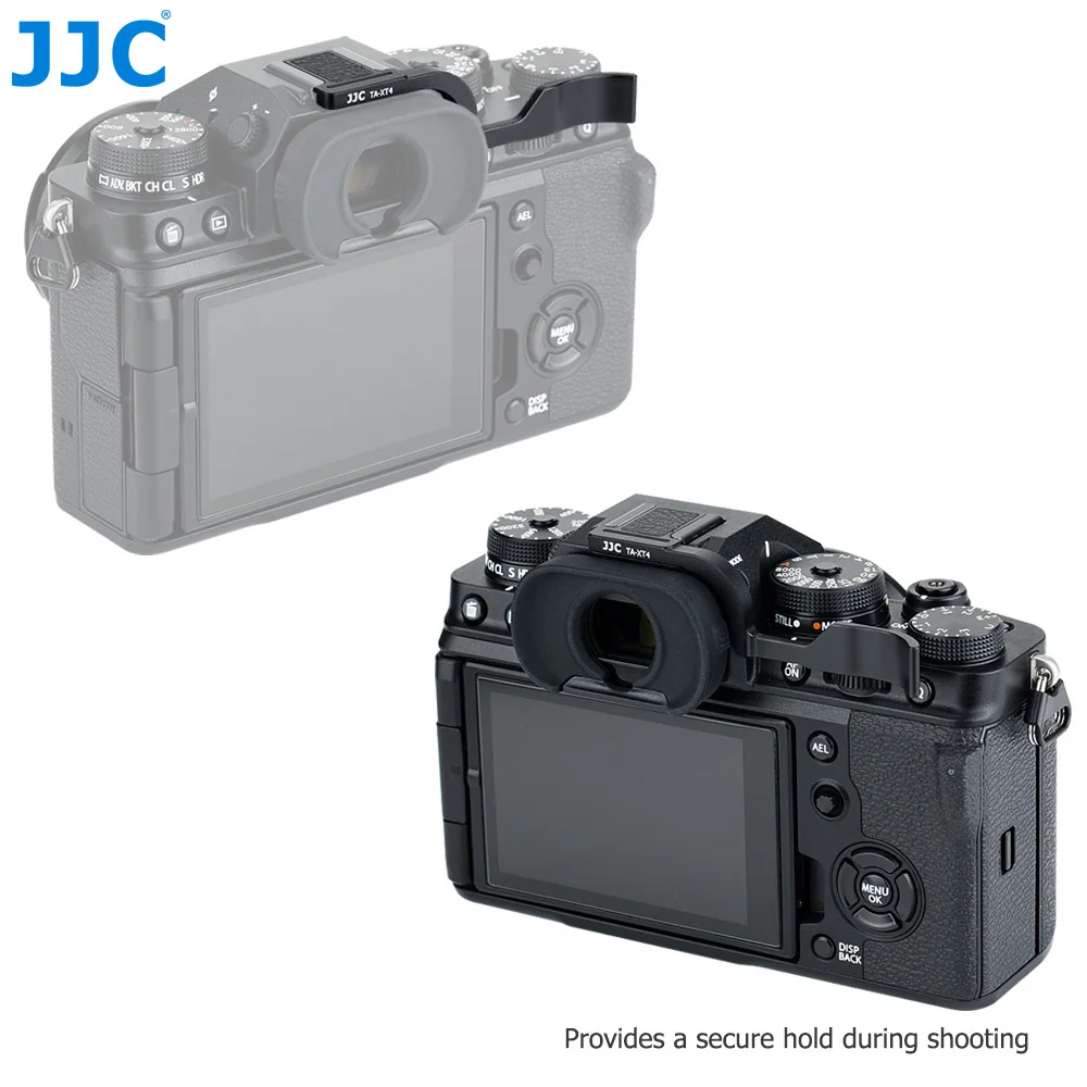 JJC Deluxe Металлическая Ручка для Fujifilm Fuji X T4 T3 XT4 XT3 с поддержкой большого пальца и