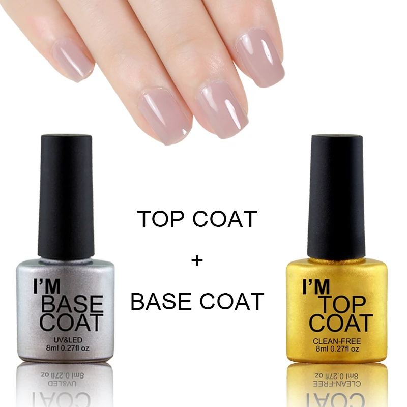 Verntionuv Gel topcoat Bottom Seal Set Bottom Makeup Cover Soak Led Gel Paint Lucky Set Extended Nail Gel