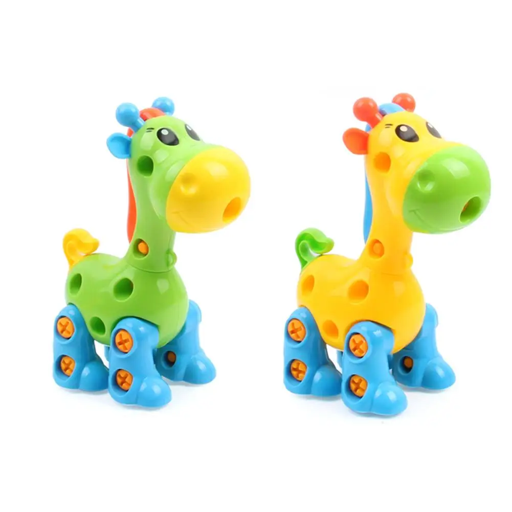 Головоломка DIY сборная игрушка для детей милое животное моделирование съемный интеллект развития раннего обучения игрушка для детей - Цвет: deer