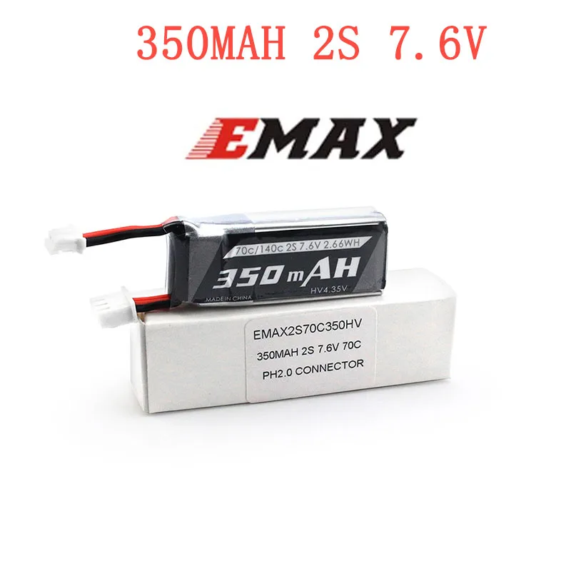 Аккумулятор EMAX Tinyhawk S - 2s Lipo 350 мА · ч 35C 7 4 В шт. | Игрушки и хобби