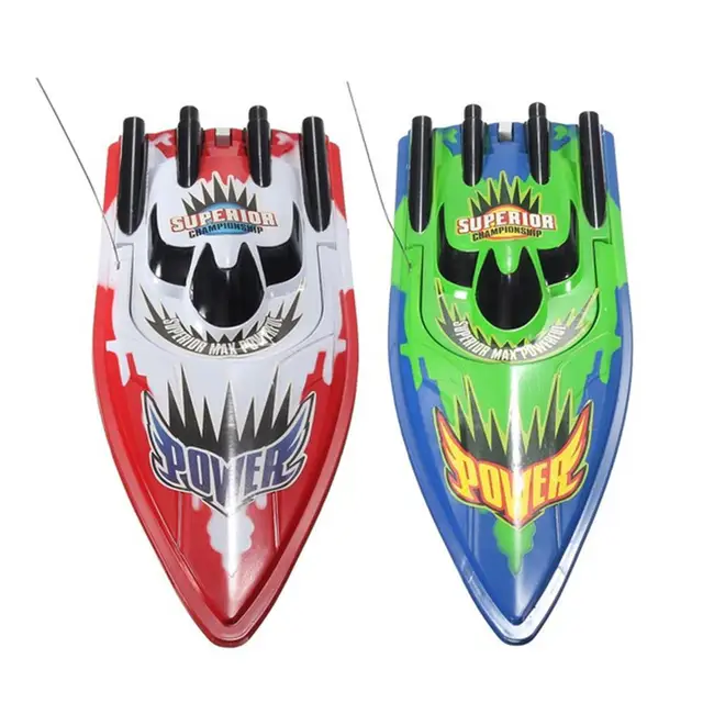 30km/h RC Boat High Speed Racing Rechargeable Batteries Remote Toys Two Gifts Control For Children Christm Boat Kids Colors H7T5 3