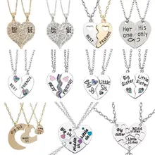 

2 Piece Set Hot Selling Best Friend Necklace Bff Friendship Letterr Pendant Heart Necklace Lady Choker Fashion Jewelry Gift 2022