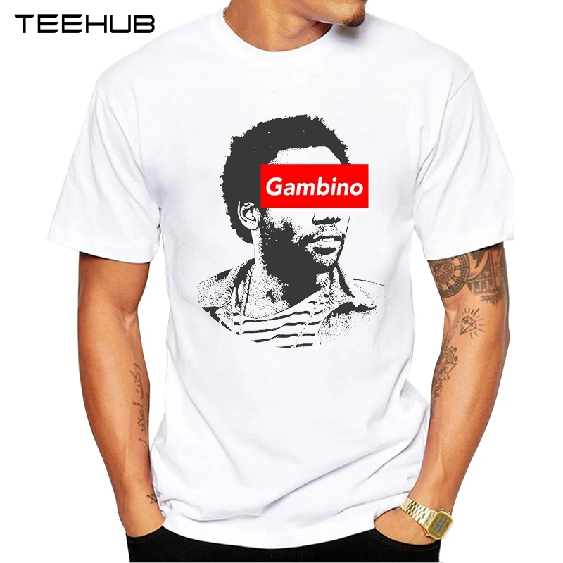 TEEHUB Мужская Новая модная детская футболка с коротким рукавом Gambino art Design крутые