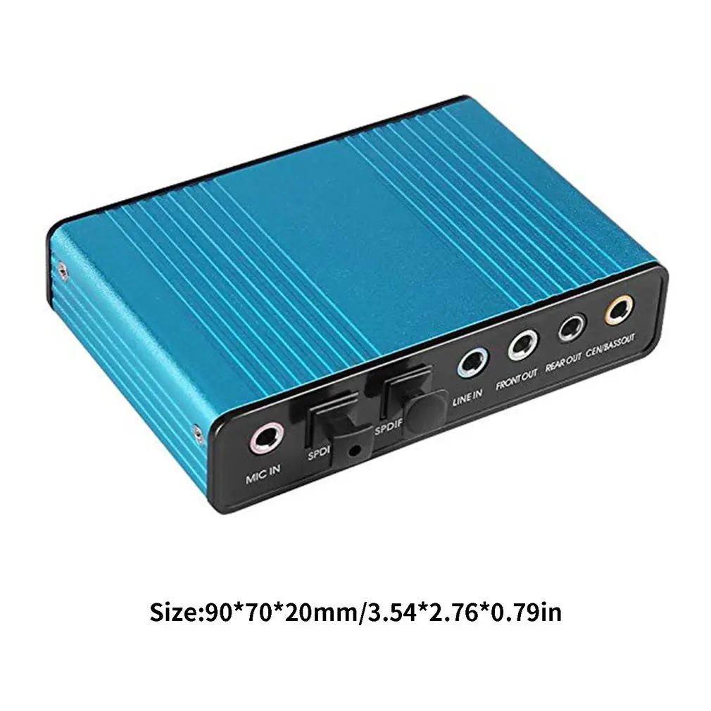6 каналов внешняя звуковая карта 5,1/7,1 объемный звук USB 2,0 внешняя оптическая S/PDIF Аудио Звуковая карта адаптер для ПК ноутбука