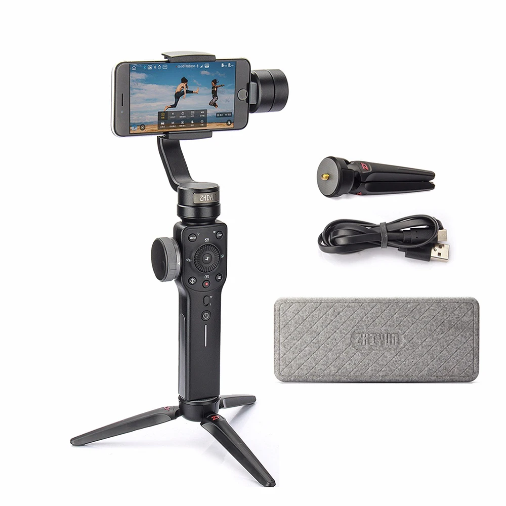 ZHIYUN Official Smooth 4 3-Axis Phone Gimbal Handheld  Stabilizer for Smartphones iPhone/Samsung/Huawei/Xiaomi VS DJI OSMO