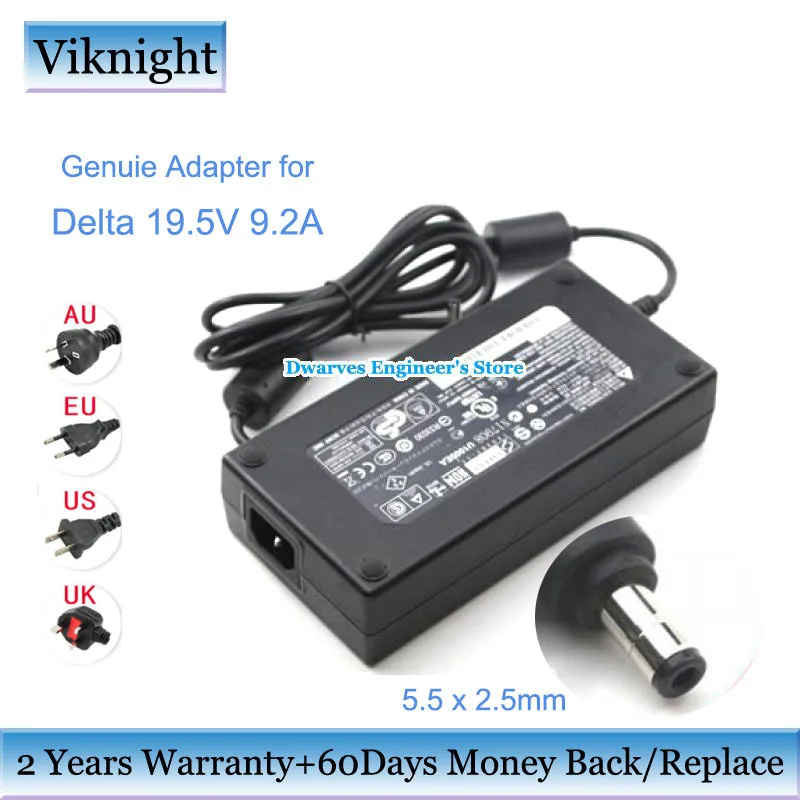 Carregador para Msi Fonte de Alimentação Notebook Adaptador Gt70 Série Portátil – 2 pc Adp-180nb bc 19.5 v 9.2a 5.5×2.5mm