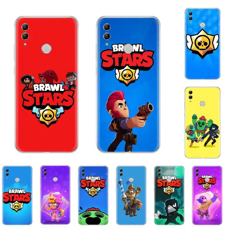 

gBrawl and stars phone game Soft Shell Phone Case Capa For Huawei Honor 10 10i 20 5C 7 7A 8A 8S 8X 9 9X Pro Lite