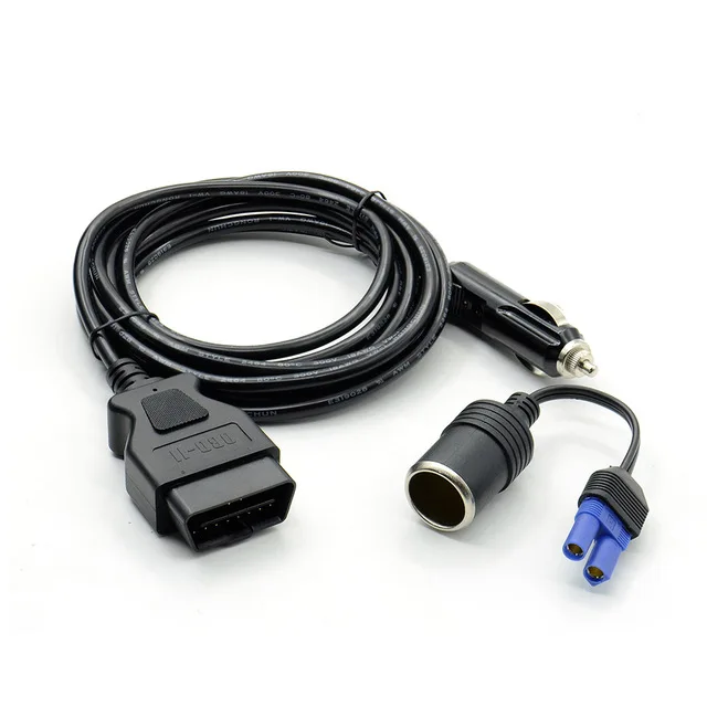 Obd OBD2 электронный блок управления автомобиля Аварийный 12 В кабель питания экономии памяти с аллигатором клип EC5 конвертер для транспорт автомобиль машина - Цвет: Белый