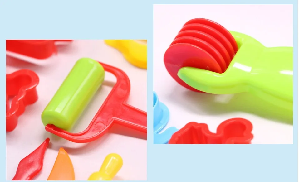23 шт. пластиковый пресс-формы ИНН набор игрушек DIY Тесто моделирование слайма инструмент глина пресс-форма Развивающие игрушки для Chidren