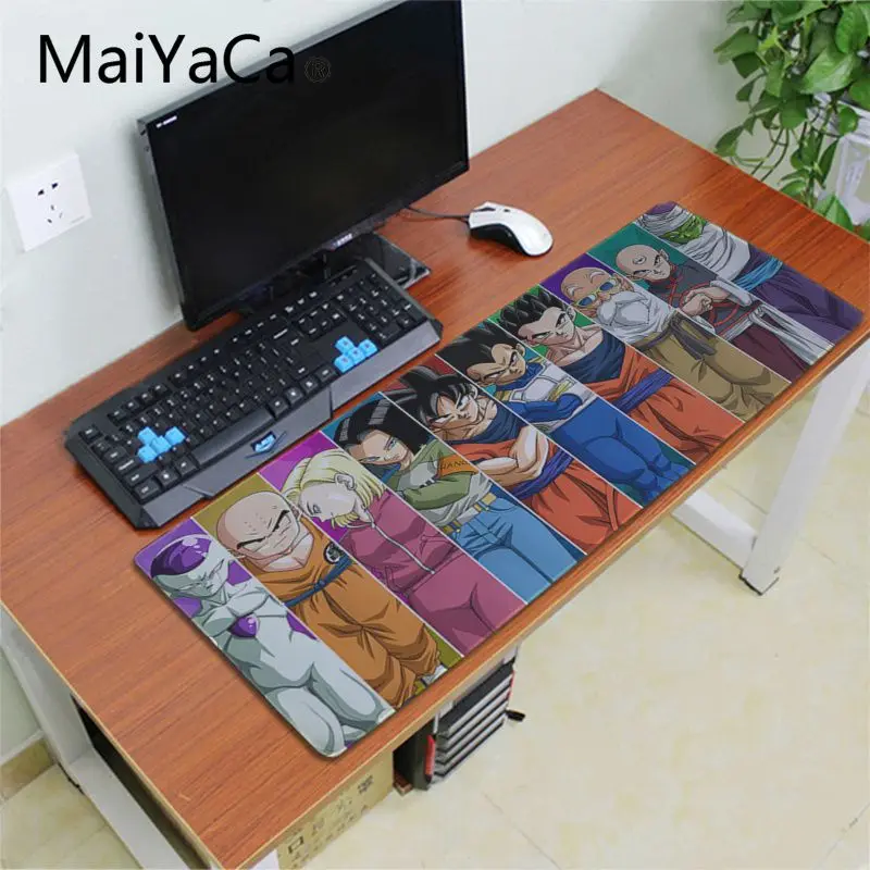 Maiyaca Dragon Ball Z Son Goku коврик для мышки большая акция Россия игровой коврик для мыши xl клавиатура ноутбук Laptop персональный компьютер Настольный коврик - Цвет: Lock Edge 30x60cm