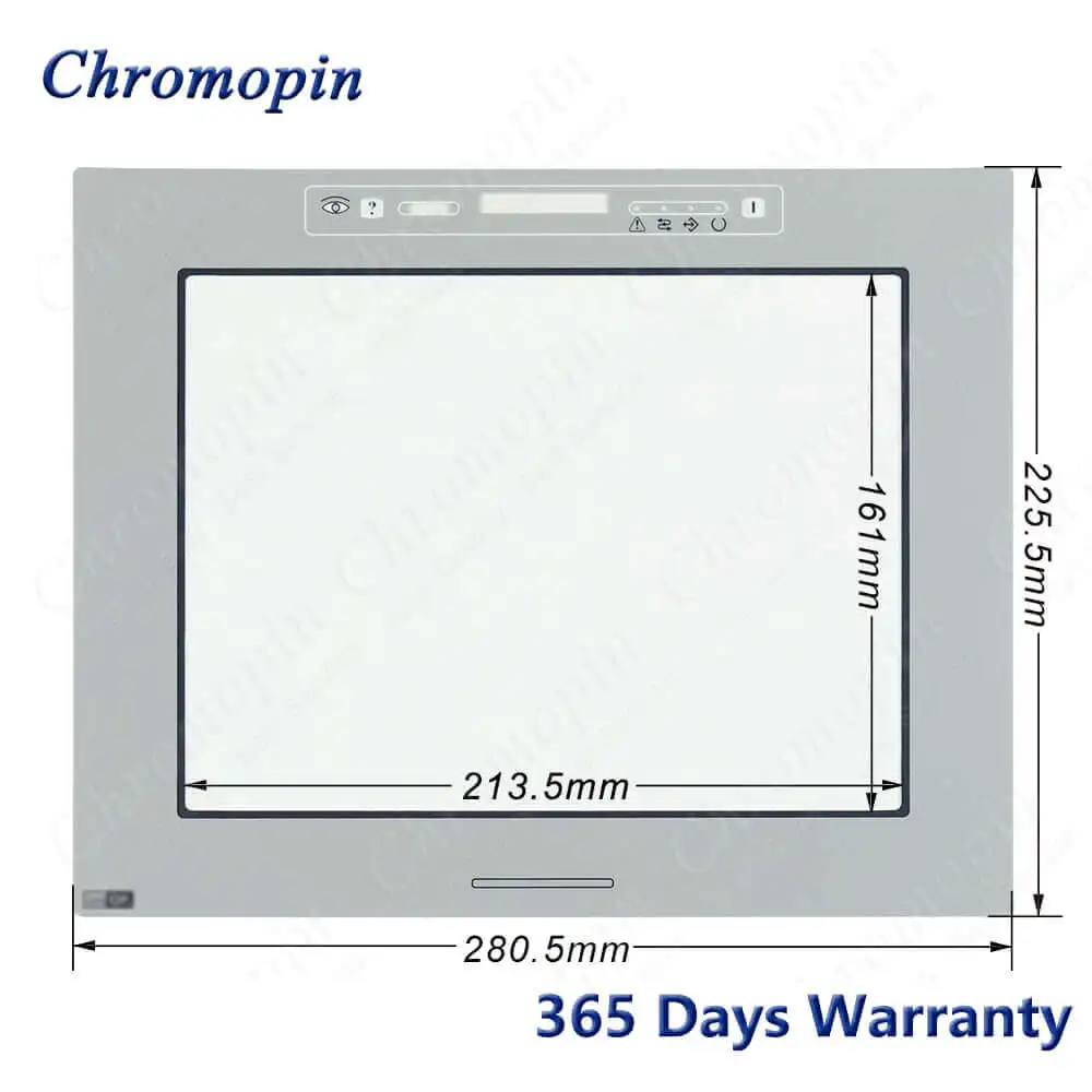 Vidro Painel de Tela de Toque Etop33c0050 para Uniop Etop33 Etop33b-0050 com Filme de Proteção com Revestimento Frontal - Imagem 2