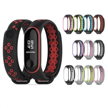 

Sport Mi Band 4 3 Strap wrist strap for Xiaomi mi band 4 sport Silicone bracelet for xiaomi Mi band 3 band4 smart watch bracelet