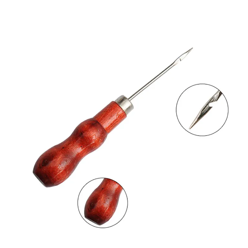 Lychee Life DIY инструменты ручной работы двойная Тыква остроконечное шило отверстия в деревянной ручке одна тысяча