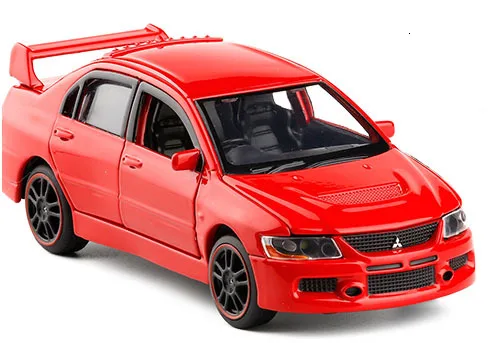 1/32 Mitsubishi Lancer EVO IX 9 RHD литая модель автомобиля игрушки для детей Подарки - Цвет: f