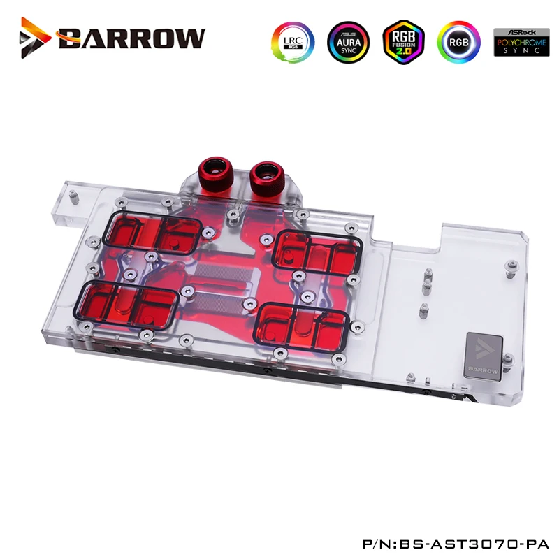 

Barrow GPU Water Block For ASUS TUF RTX3070 O8G GAMING Graphics Card ,Full Cover ,5V 3PIN Light Effect ,BS-AST3070-PA