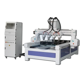 

High efficiency 3d wood engraving 4 rotary axis cnc router engraver machine for processing cylinders