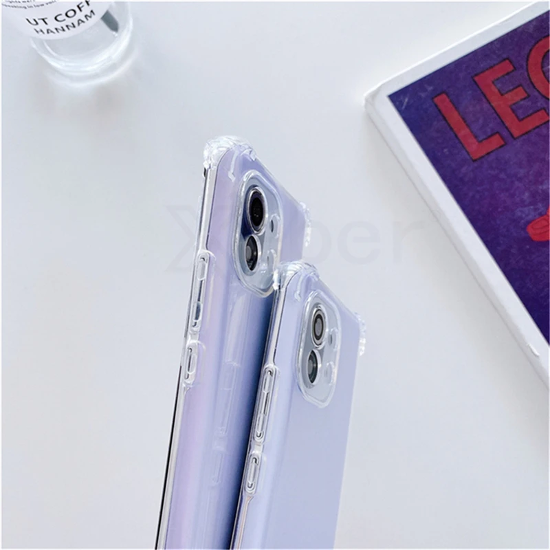 Transparent Soft Silicone Phone Case with Neck Strap Lanyard