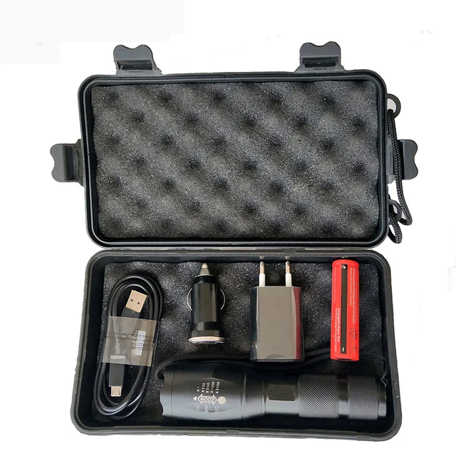 

Litwod z30 Micro USB Charging port LED Flashlight L2 T6 1000LM Zoom Waterproof Torch use 18650 or AAA Battery Aluminum materials