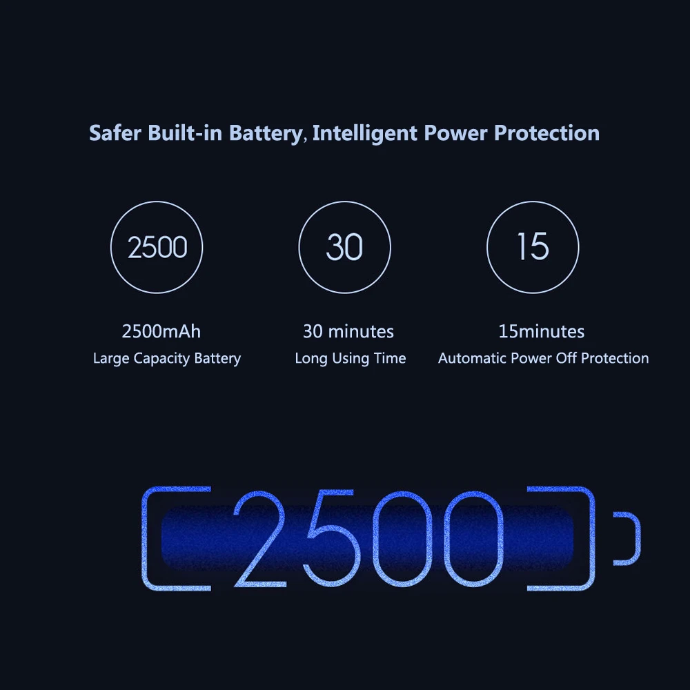 Yueli sem Fio Alisador de Cabelo Pente sem Fio Led para Viajar Xiaomi Mini Bateria Power Bank Indicador - 2500mah 11 cabelo pente sem fio 2500mah bateria power