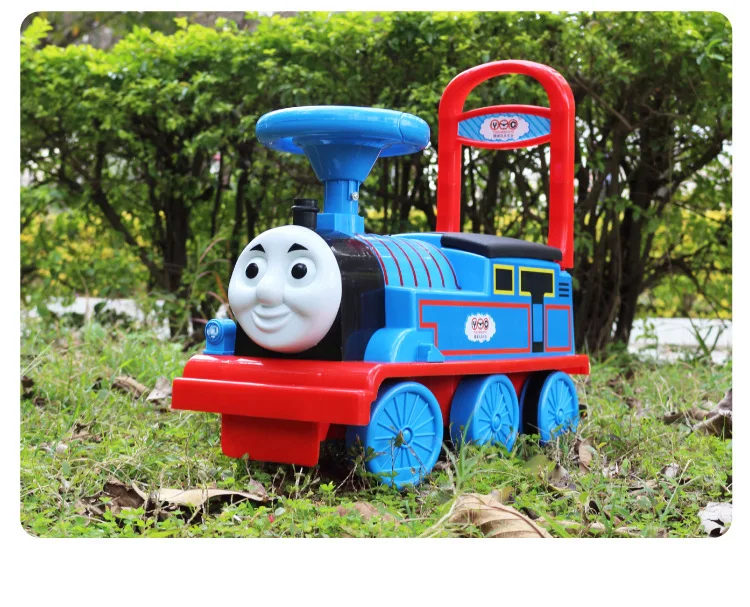 Томас поезд детский Электрический Железнодорожный вагон дети езды на машине с Трек заряжаемые Игрушки для мальчиков и девочек