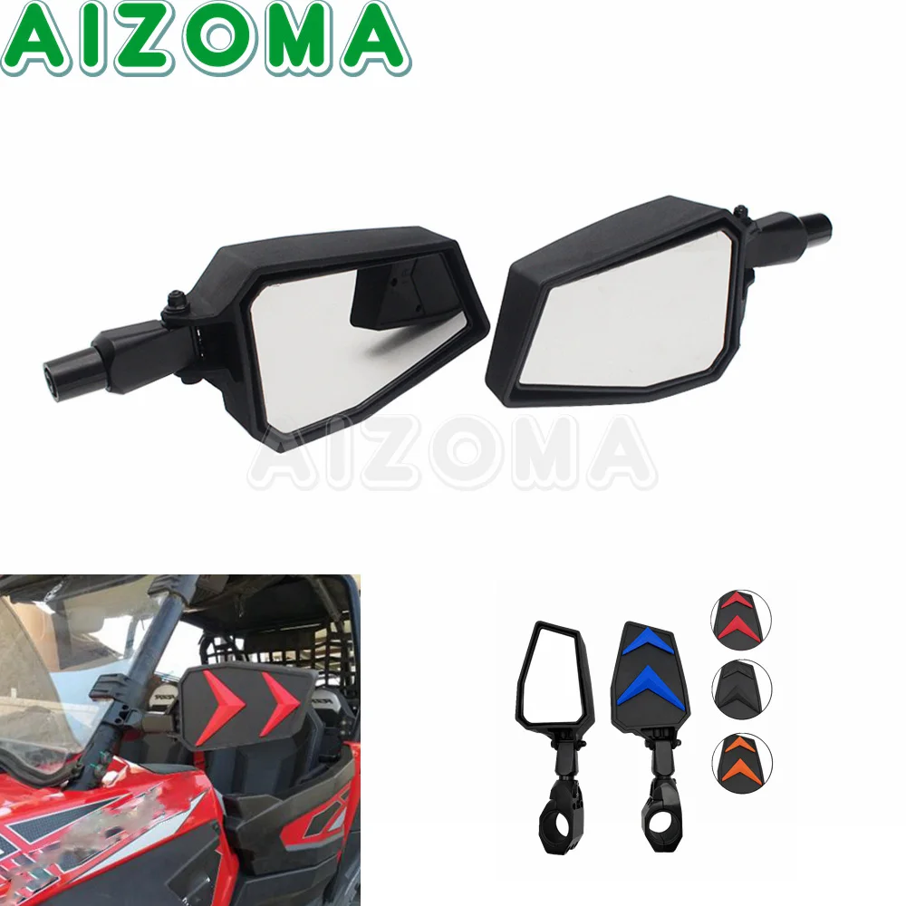 

1.75" 1 Pair UTV Adjustable Side Mirror Rearview Mirrors For Polaris RZR XP1000 900 Ranger 400 500 700 800 For Yamaha Honda