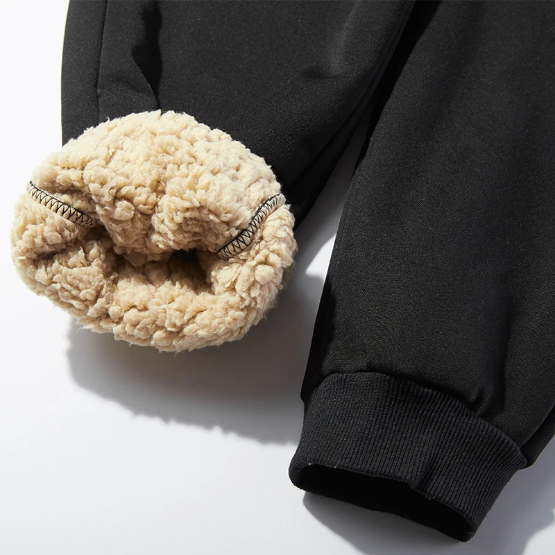 Skup 7XL duże rozmiary zimowe grube spodnie polarowe męskie biegaczy wysokiej talii spodnie dresowe męskie jednokolorowe spodnie aksamitne męskie Jogger dorywczo spodnie, ZA295