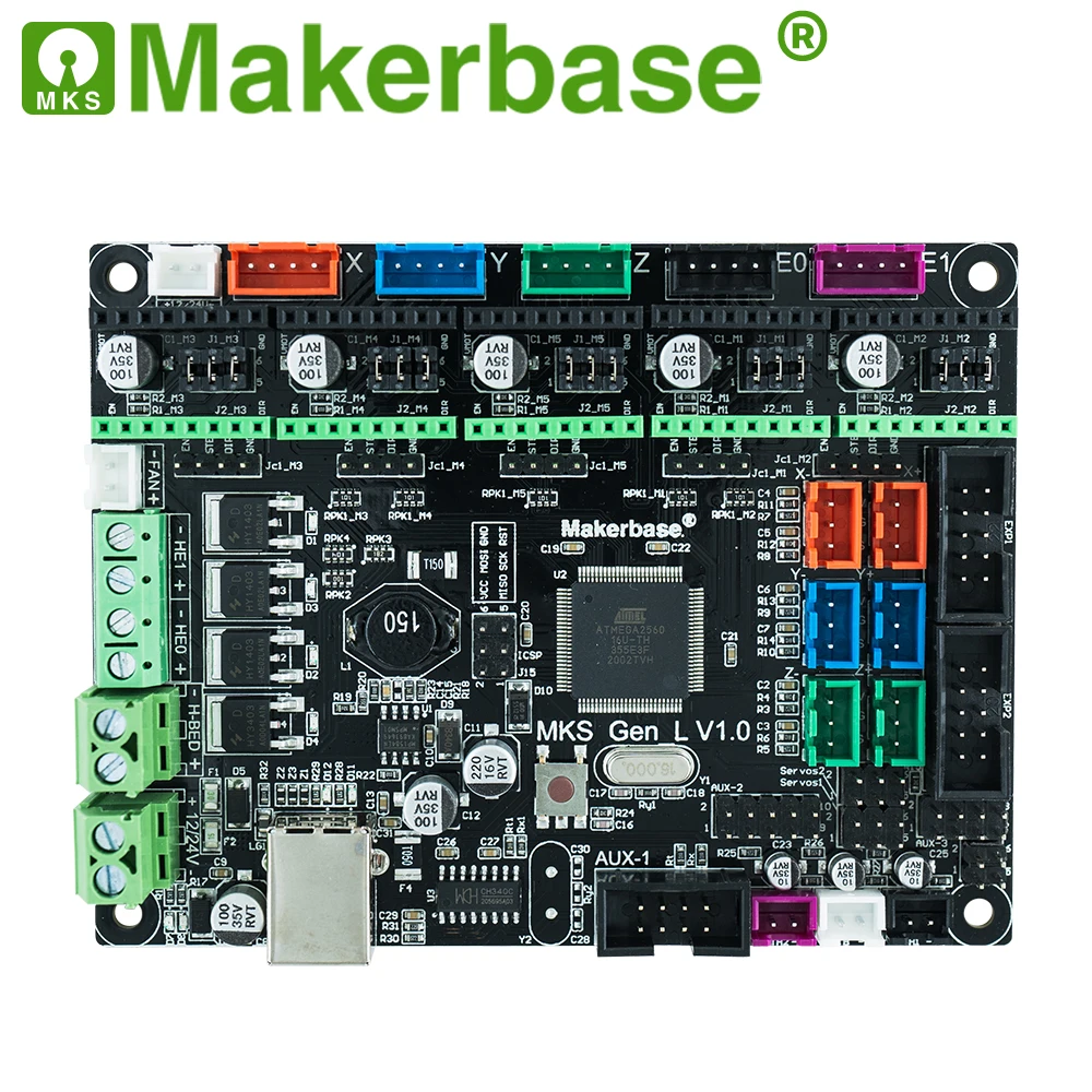 Makerbase 3D принтер плата MKS Gen L контроллер совместим с Ramps1.4/Mega2560 R3 Поддержка