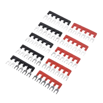 

6Points Screw Terminal Blocks Bus Bar Auto Marine Terminal Block Set 600V Durable