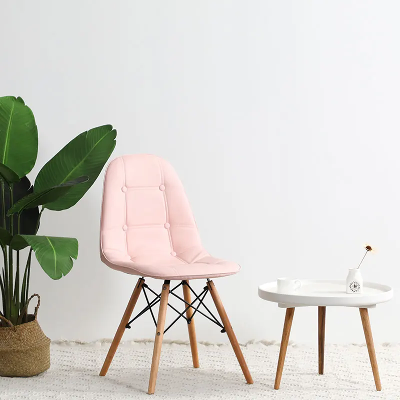  Girls Cute Ins Home Back Makeup Stool Comb Bedroom Net Red Nail Small Chair Simple Lazy Desk - 4000267085361