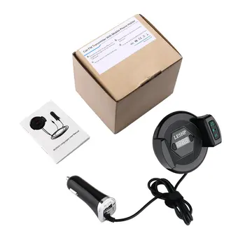 

LESHP 5V/2.1A Fast Charging Hands Free Built-in Microphone Multi Function Auto FM Transmitter For Phone 2.1-3.2Inch