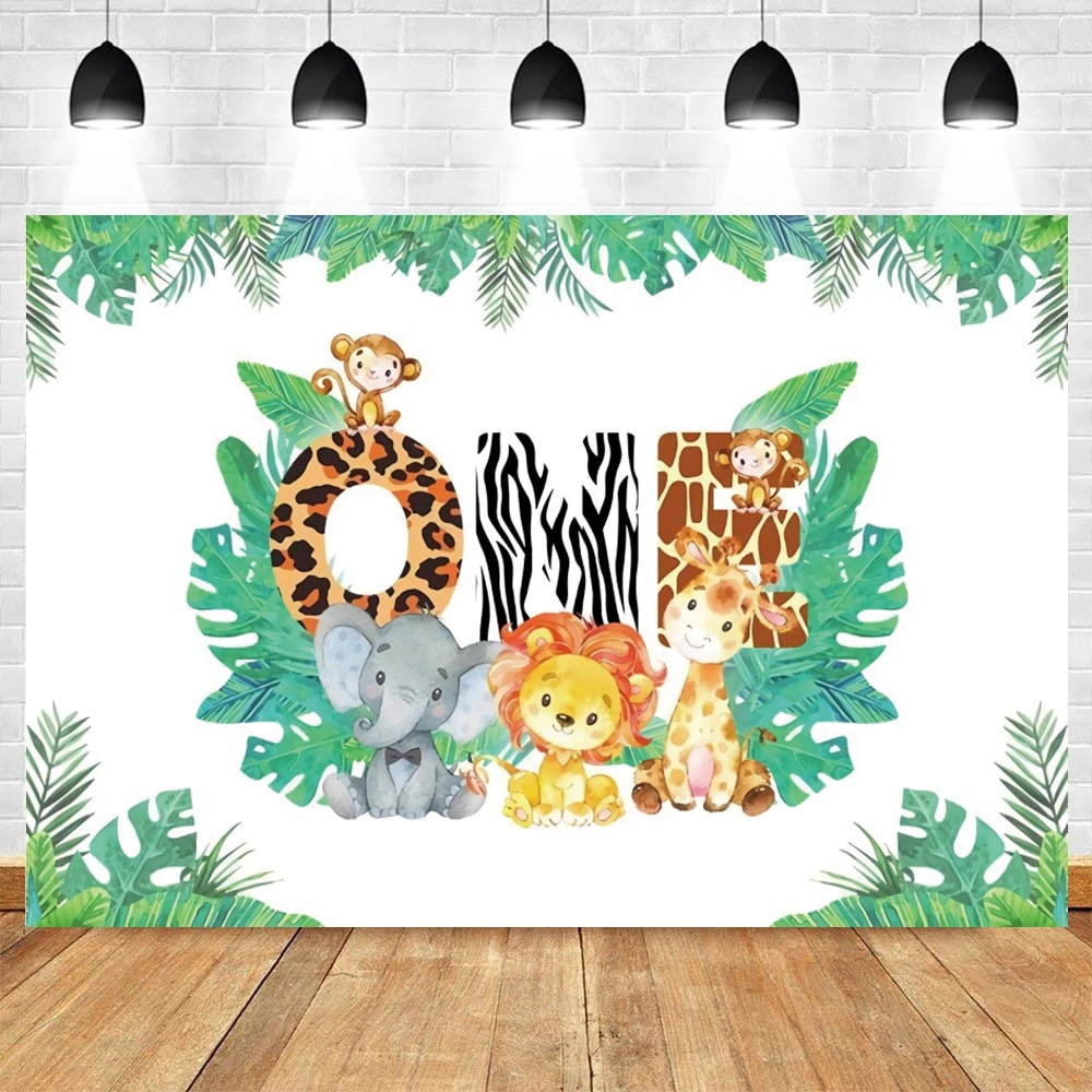 Фоны для фотосъемки новорожденных Yeele Jungle Safari Wild One 1 й день рождения|Фон