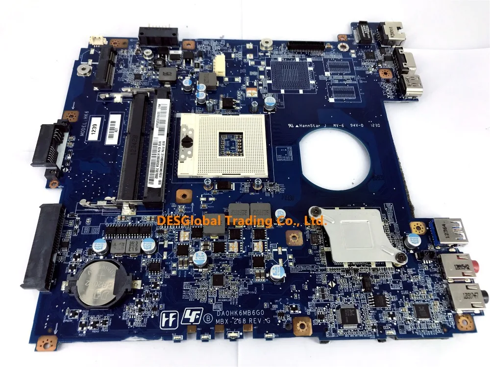 Для SONY Vaio SVE14 серия MBX-268 материнская плата для ноутбука DA0HK6MB6G0 материнская плата A1893200A полностью протестированная Быстрая
