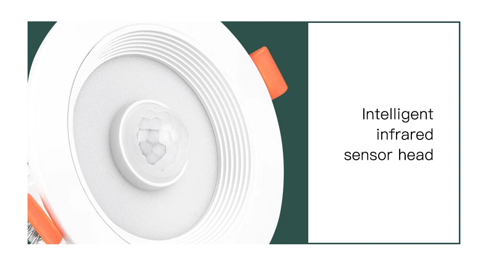Датчик движения человека светодиодный потолочный светильник PIR сенсор кухня ресторан ванная комната балкон Точечный светильник для спальни холодный белый теплый белый