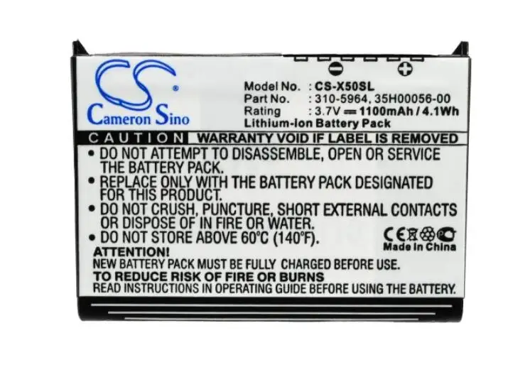 Cameron sino 1100mah Аккумулятор для Dell Axim X50 X50V X51 X51V 310 5965 U6192 PDA карманный ПК