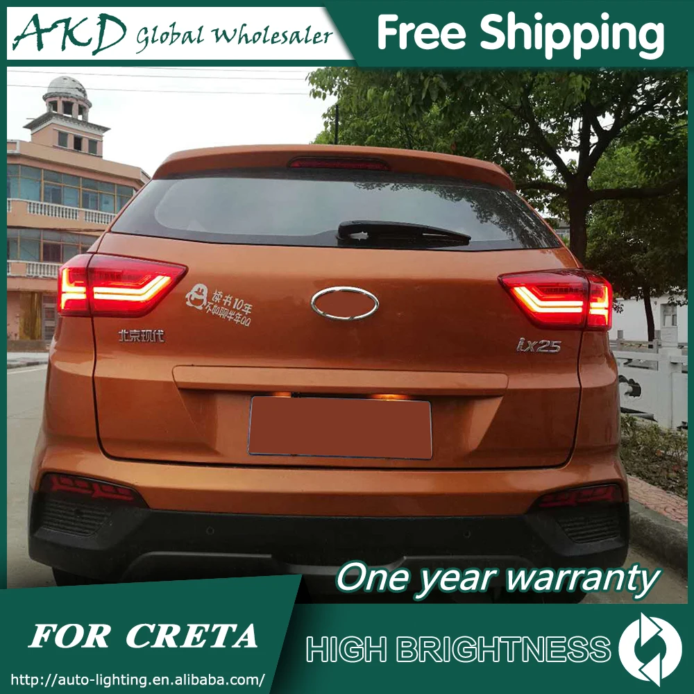 Задний фонарь для автомобиля hyundai ix25- Creta светодиодная сигнальная лампа Противотуманные фары DRL дневные ходовые огни тюнинг автомобильные аксессуары